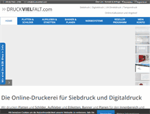Tablet Screenshot of druckvielfalt.com